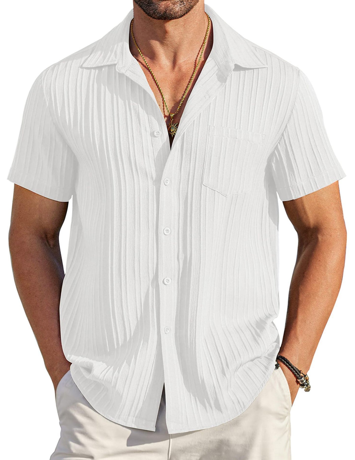 Neil – Polo Collar Short Sleeve Shirt