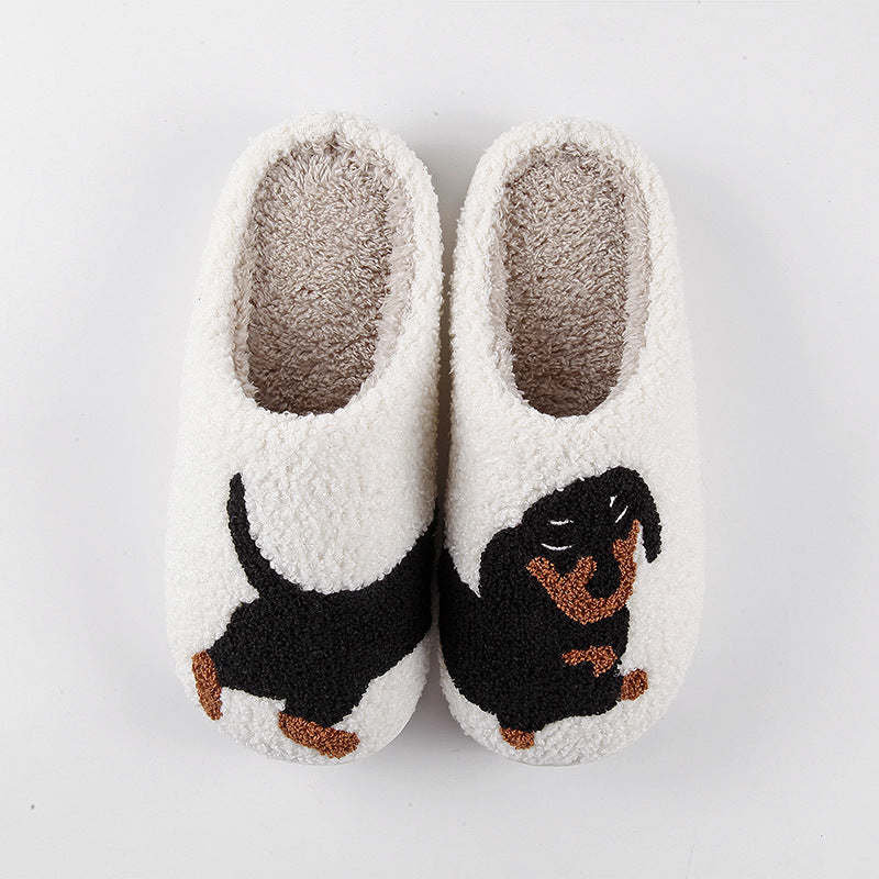 Denise – Cozy Dachshund Winter Cotton Slippers