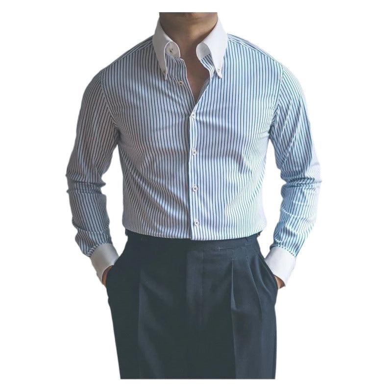 Sean – Vintage Striped Long Sleeve Shirt