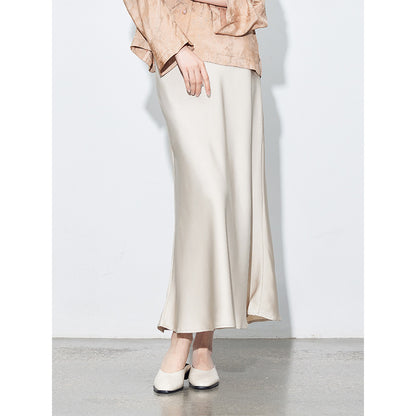 Rose – Glossy High-Waist Fishtail Skirt