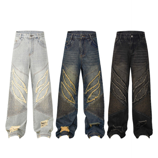 Conrad – High Street Patchwork Denim Jeans
