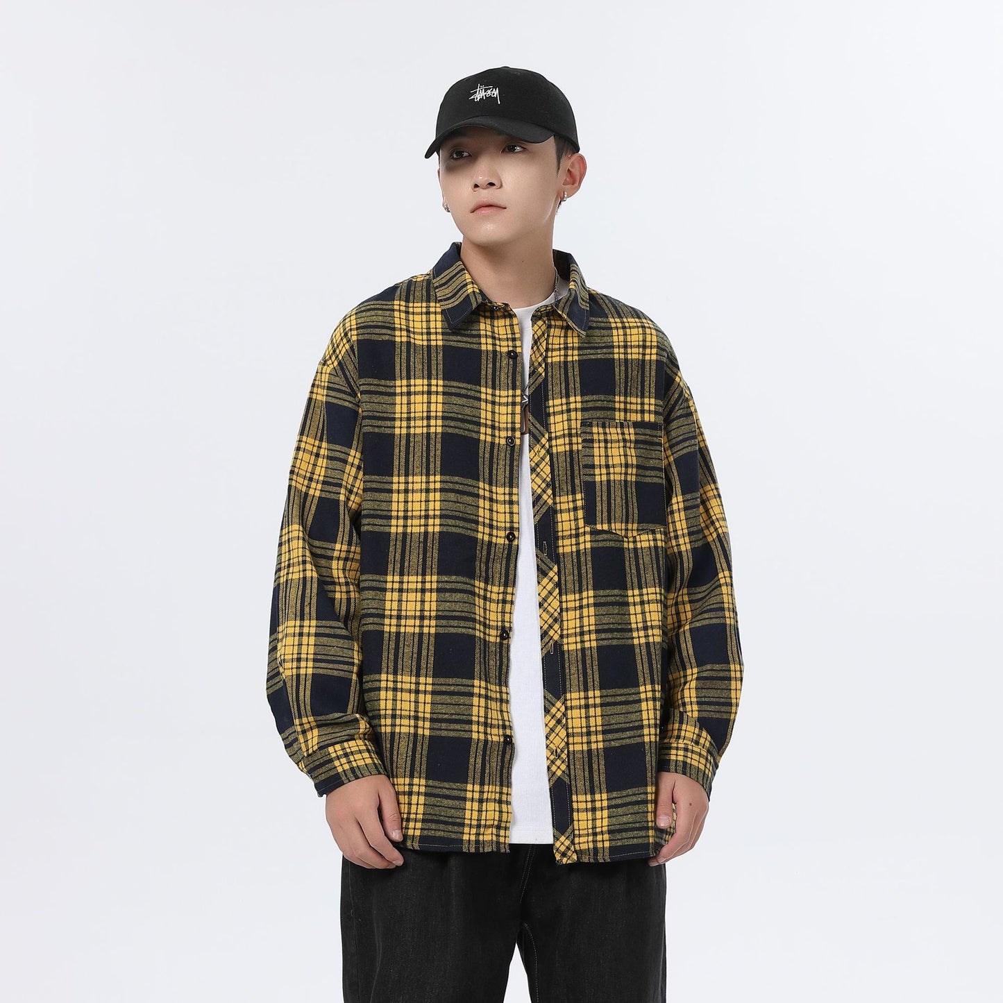 Stewart – Men's Casual Plaid Shirt Jacket