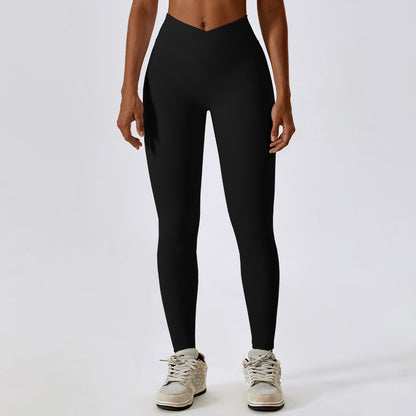 Mary – High Waist Yoga Pants with Tight Thread
