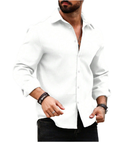 Nathan – Men's Printed Long Sleeve Shirt