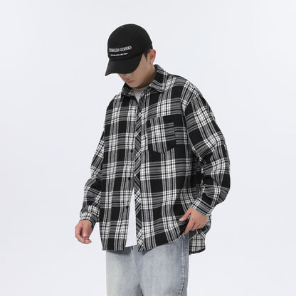 Stewart – Men's Casual Plaid Shirt Jacket