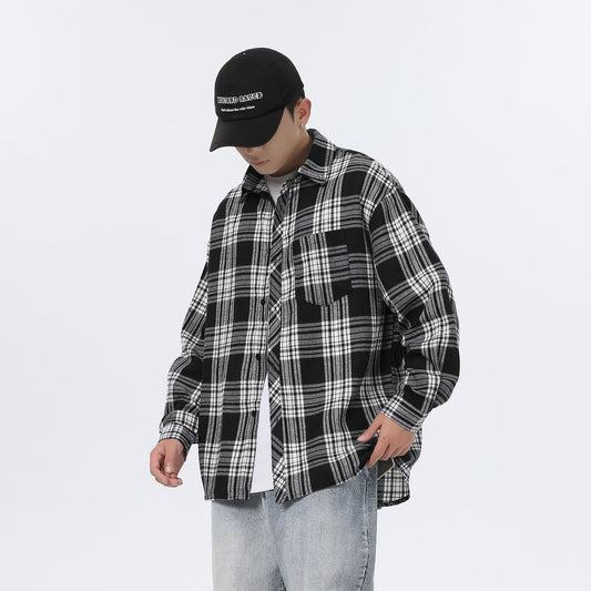 Stewart – Men's Casual Plaid Shirt Jacket