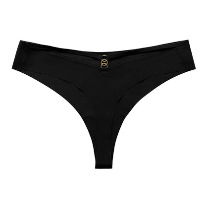 Shirley – Seamless Ice Silk Low-Waist Thong Set