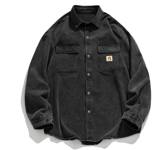 Norman – Washed Retro Long Sleeved Shirt