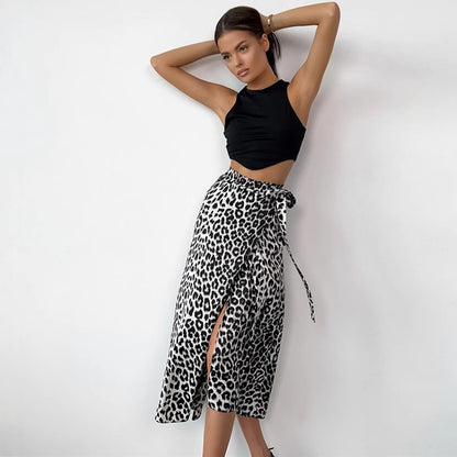 Pamela – Leopard Print High Waist Skirt