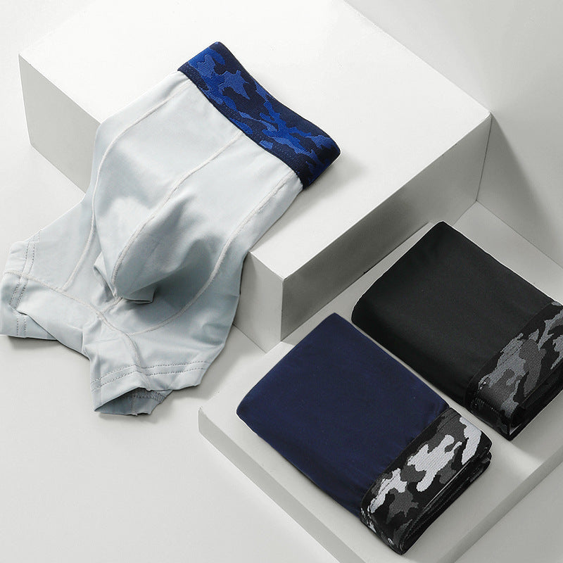 Neville – Seamless Ice Silk Summer Boxer Shorts