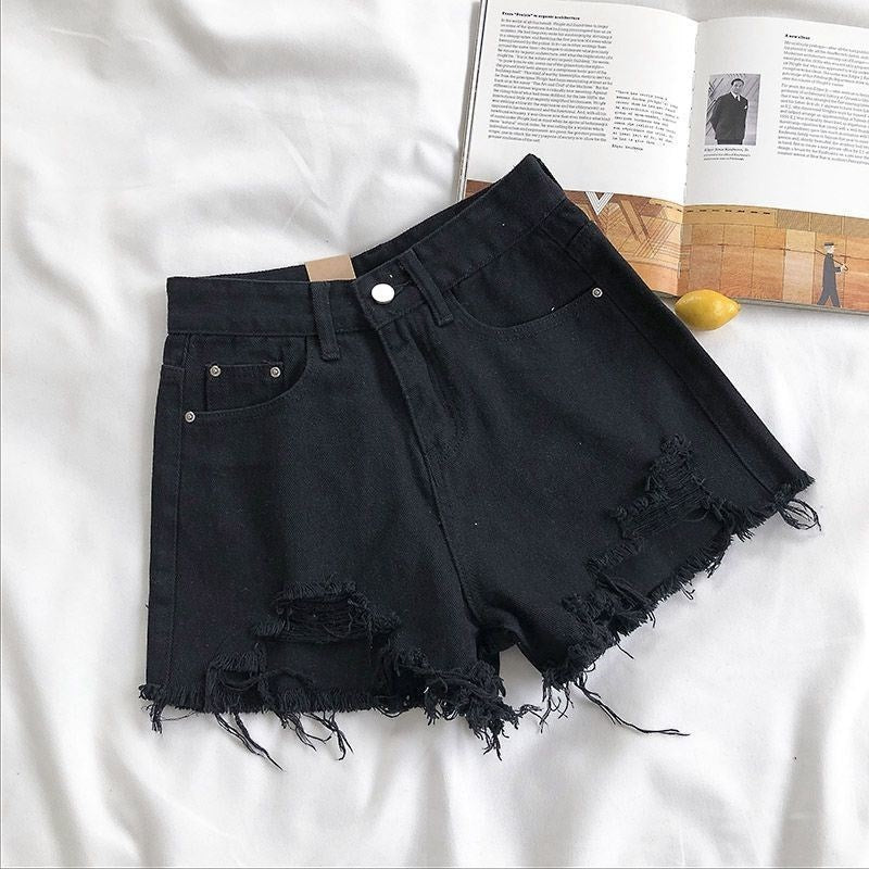 Lydia – Women's High Waist Loose Denim Shorts
