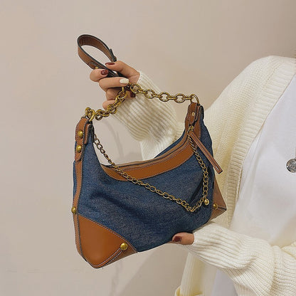 Katy – Stylish Denim One Shoulder Handbag