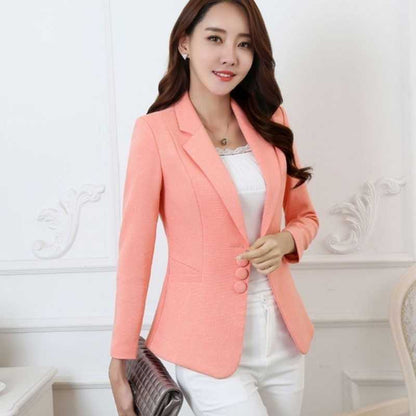 Helen – Women's Plus Size Long-sleeved Blazer