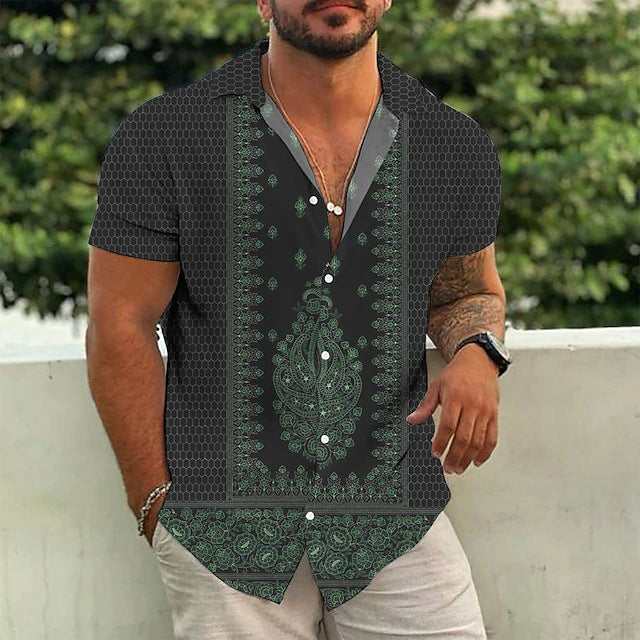 Gordon – Printed Short Sleeve Polo Shirt