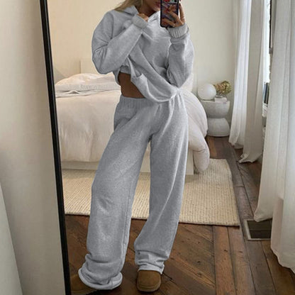 Helen – Solid Color Sportswear with Fur