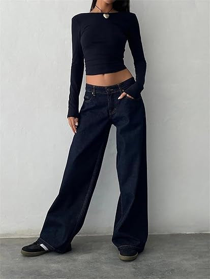 Mary – Wide Leg Denim Pants