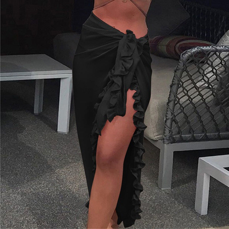 Tanya – Sun-proof Beach Skirt with Chiffon Lace