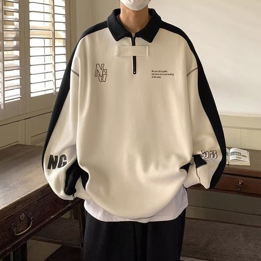 Ralph – Off-Shoulder Polo Sweater with American Pre-School Style