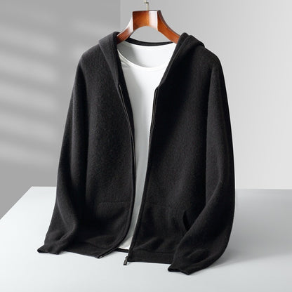 Jay – Casual Hooded Wool Cardigan