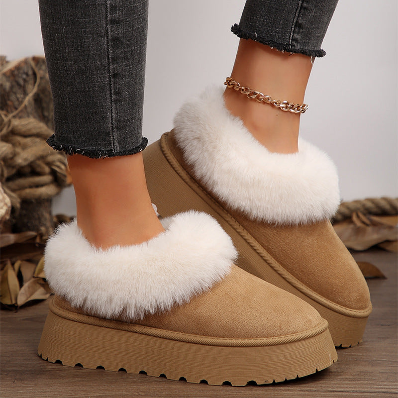 Linda – Women's Winter Vegan Suede Indoor Boots