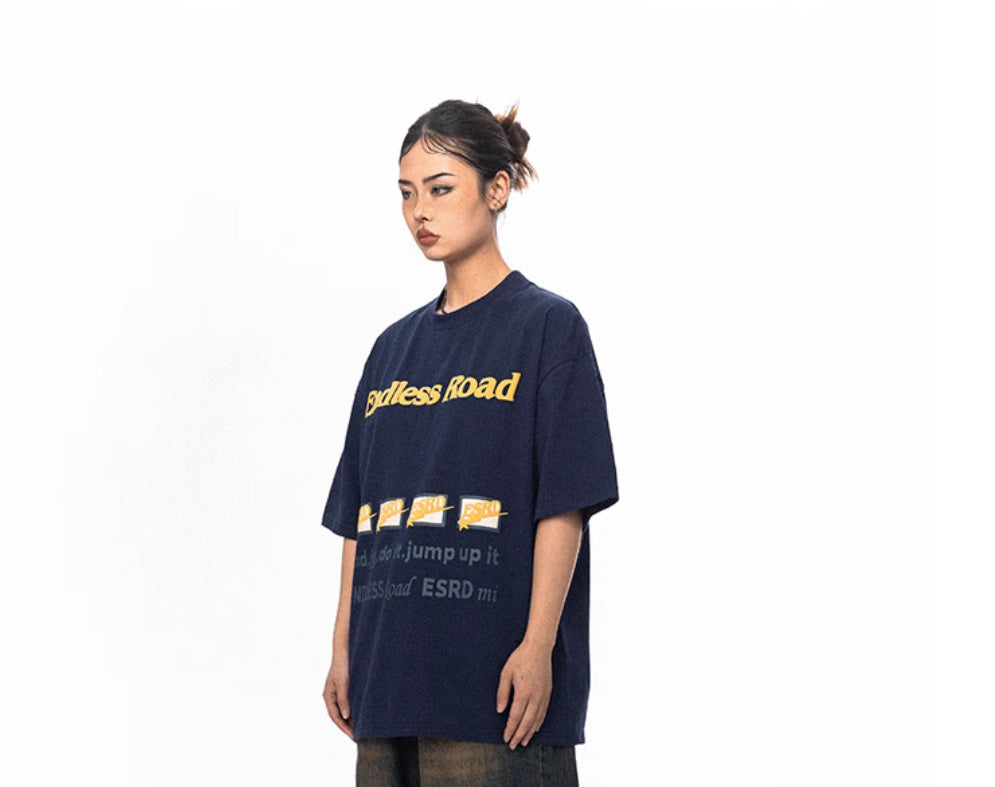 Emma – American-Style Printed Cotton T-shirt