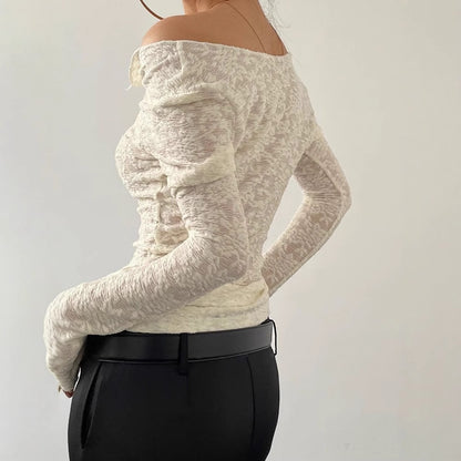 Heidi – Breathable Lace Cardigan T-shirt
