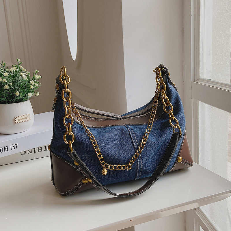 Katy – Stylish Denim One Shoulder Handbag