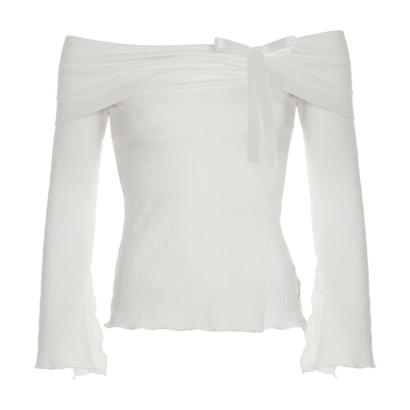 Holly – Sweet Bow Off-Shoulder Top