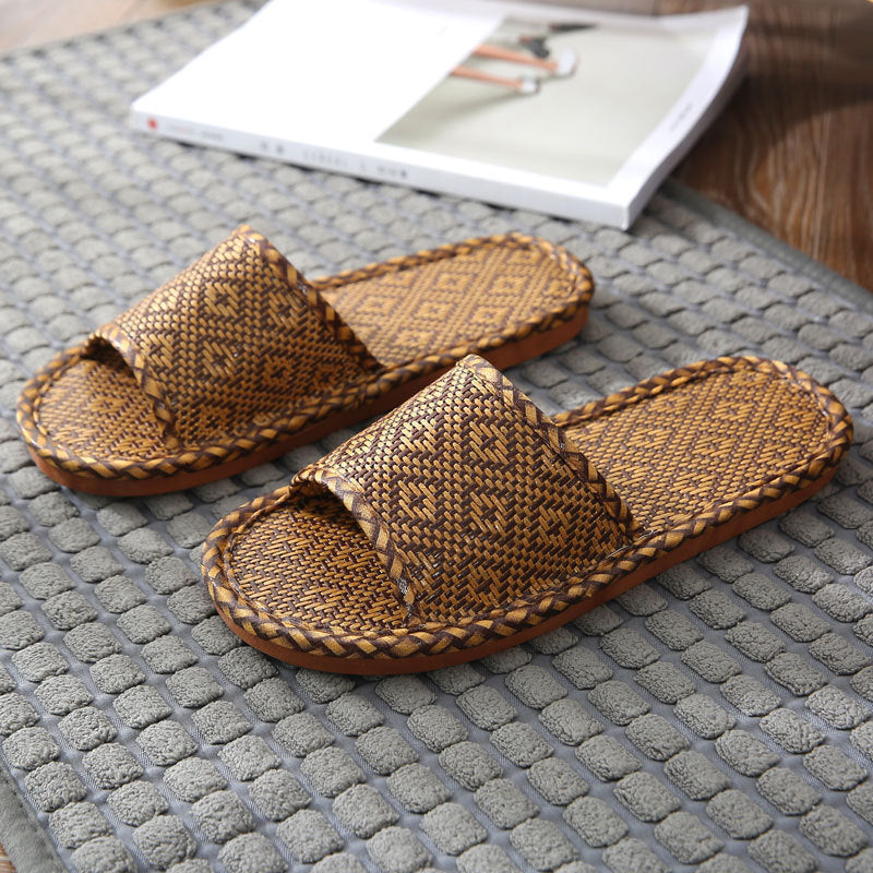 Rachael – Soft Bottom Vegan Straw Slippers