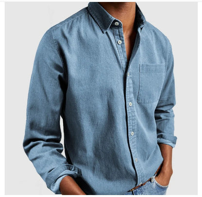 Clive – Men's Long Sleeve Cardigan Shirt