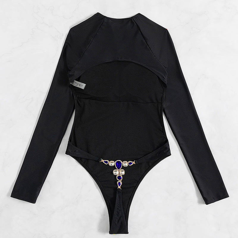 Andrea – Backless One-piece Swimsuit with Light Diamond