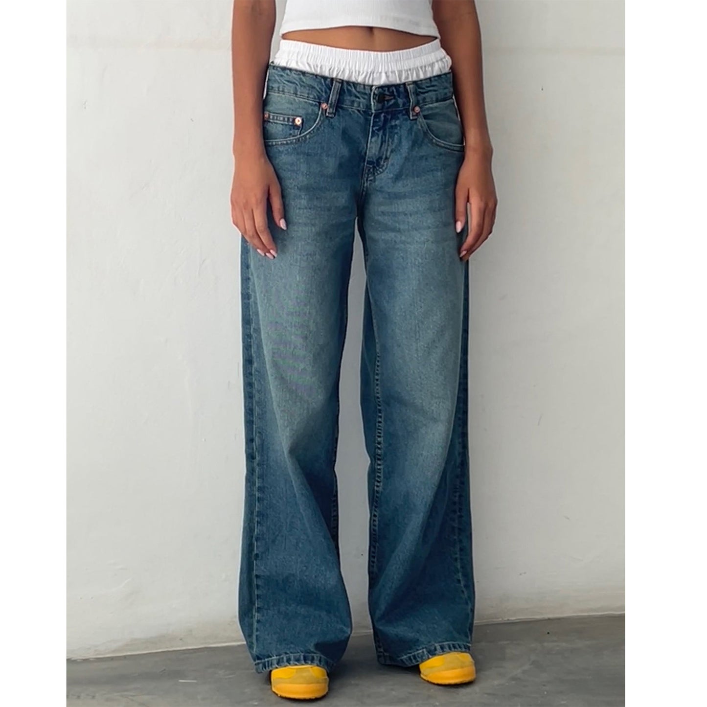 Mary – Wide Leg Denim Pants