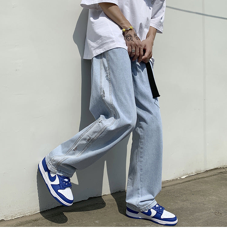 Adam – Men's Wide Leg Summer Trousers