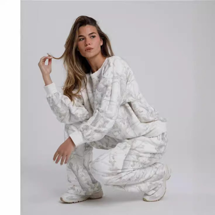 Holly – Camouflage Hoodie Sweatshirt Set