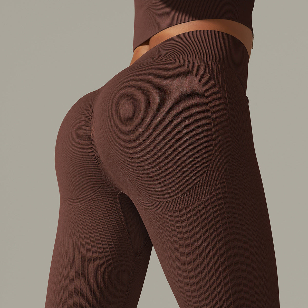 Anna – High Waist Fitness Pants with Stripes