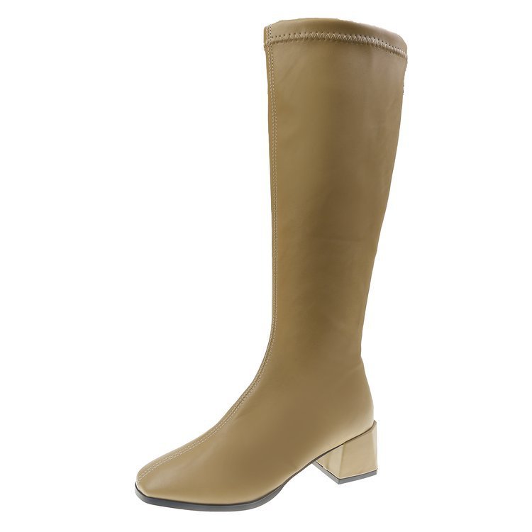 Christina – Sleek High Heel Vegan Knight Boots