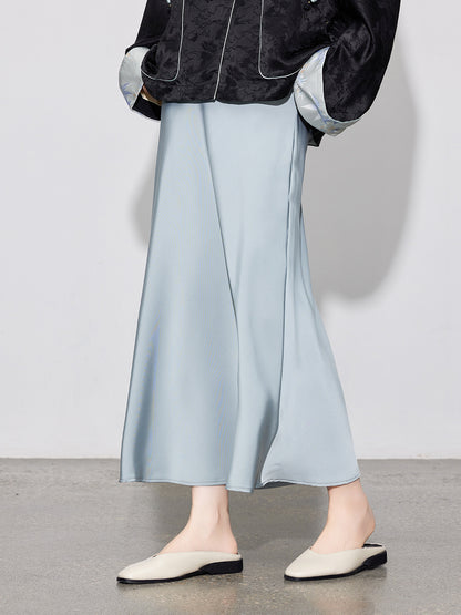 Rose – Glossy High-Waist Fishtail Skirt