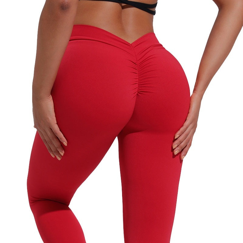 Natasha – V Waist Hip Lifting Peach Pants