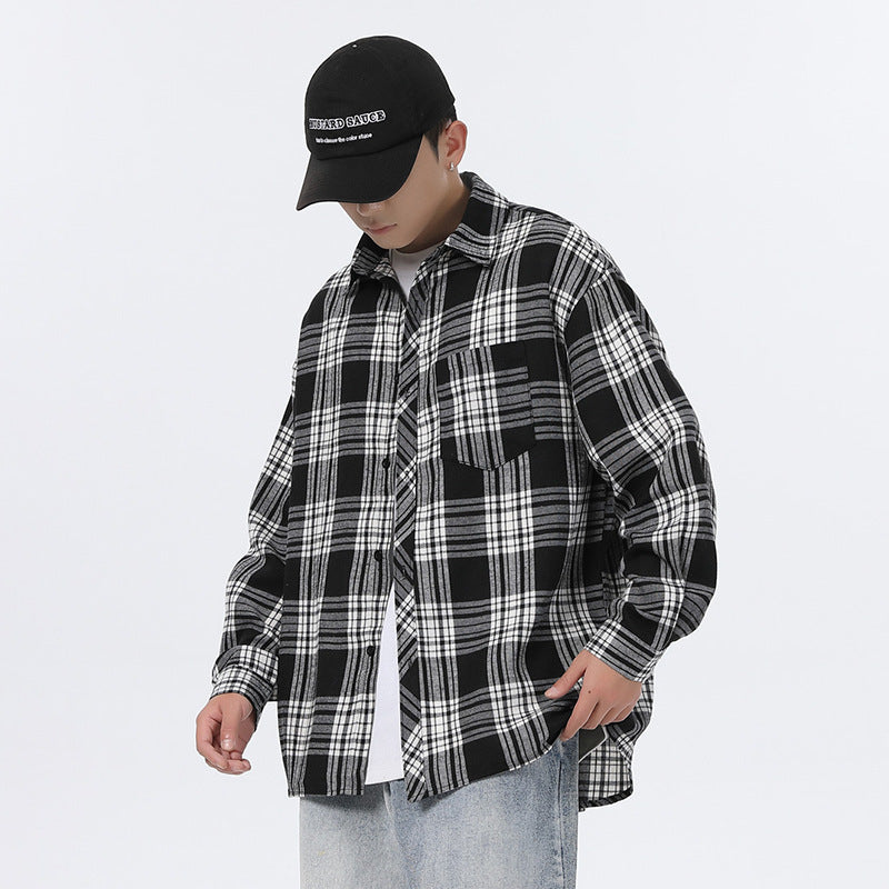 Stewart – Men's Casual Plaid Shirt Jacket