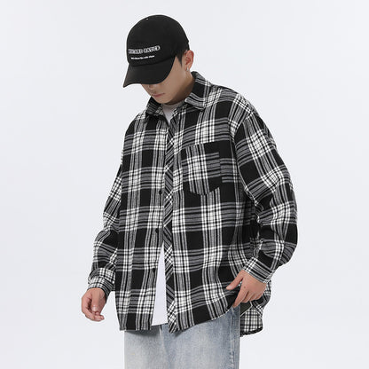 Stewart – Men's Casual Plaid Shirt Jacket
