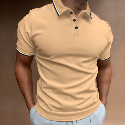 Richard – Slim Ribbed Striped Polo Shirt