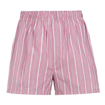 Diana – Casual Loose Beach Pants with Vertical Stripes