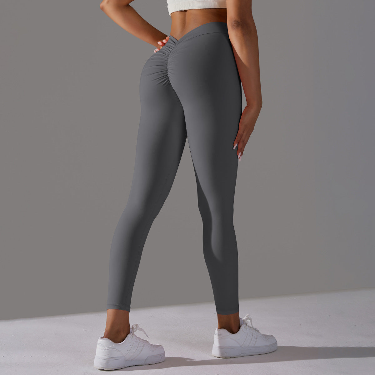 Vanessa – Brushed V Waist Pleated Yoga Pants