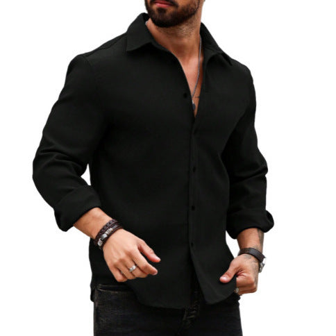 Nathan – Men's Printed Long Sleeve Shirt