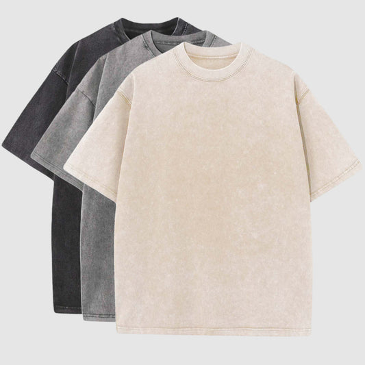 Adrian – Distressed Retro Loose Short Sleeve