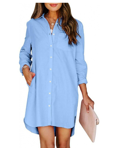 Katie – Denim Shirt Dress